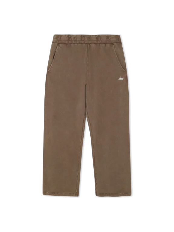 Castanza Straight Leg Sweatpants (Brown Vintage Wash)