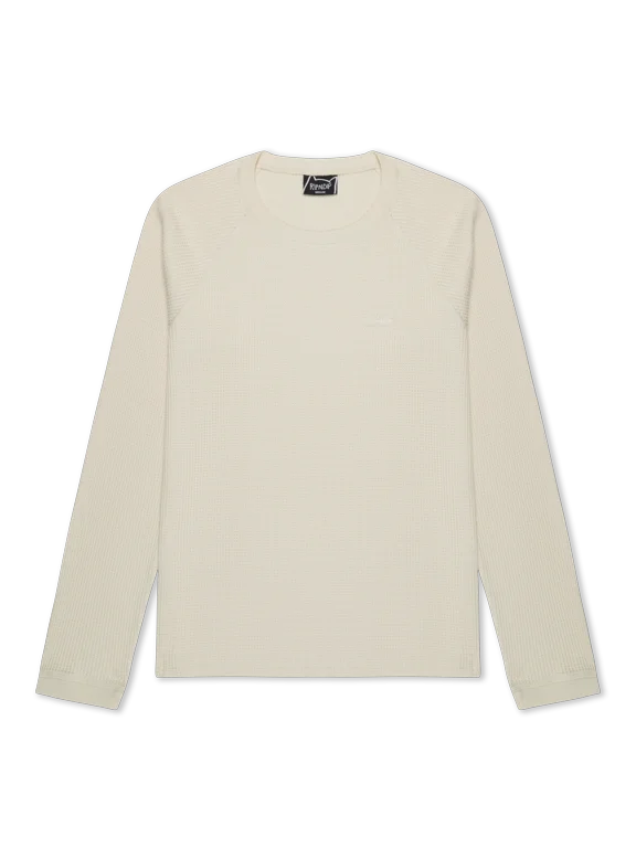 Castanza Waffle Knit Long Sleeve (Off-White)