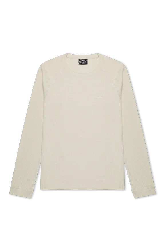 Castanza Waffle Knit Long Sleeve (Off-White)