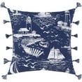 thumbnail image 1 of Castaway CWA-002 22"H x 22"W Square Pillow Kit in Navy/White/Dark Blue, 1 of 5