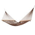 thumbnail image 1 of Castaway Living 13 ft. Double Antique Brown Polyester Rope Hammock with Free Extension Chains ,Tree Hooks & Storage Bag, 1 of 6