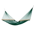 thumbnail image 1 of Castaway Living 13 ft. Double Green Polyester Rope Hammock w/ Extension Chains , Tree Hooks &, 1 of 6