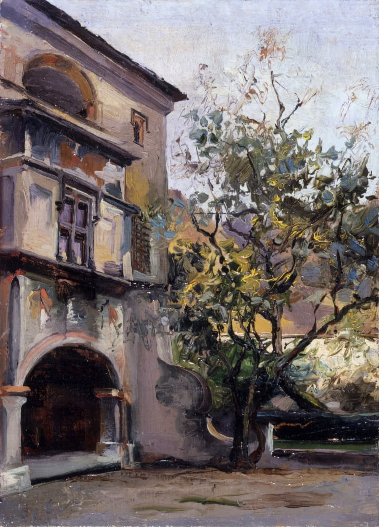 Castel In Issogne (Castello Di Issogne) Canvas Art - (18 x 24)