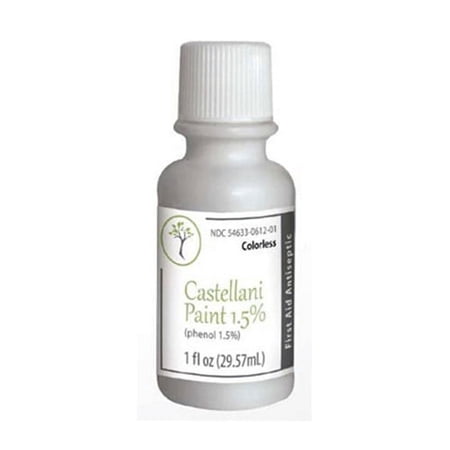 Castellani Paint Phenol 1.5% Colorless, Modified Antiseptic - 1 Oz, 6 Pack