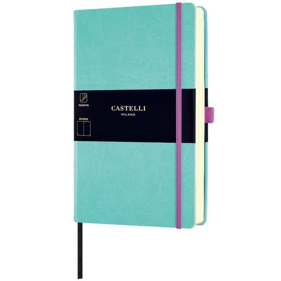 Castelli QC825-118 Aquarela A5 Notebook, Blank, Jade Green