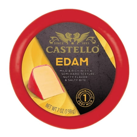Castello Gourmet Edam Cheese, Wax Round, 7 oz.