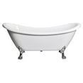 thumbnail image 1 of Daphne 69" Clawfoot Acrylic Plastic Freestanding Bathtub -White, 1 of 6
