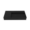 thumbnail image 1 of Castello USA Inc Juniper 36" Right Basin Bathroom Sink w/No Faucet Hole - Black, 1 of 5