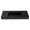 thumbnail image 1 of Castello USA Inc Juniper 48" Stone Bathroom Sink w/No Faucet Hole in Black, 1 of 4