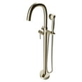 thumbnail image 1 of Castello USA Inc Neptune Brass Tub Filler w/Float Handheld Shower in Nickel, 1 of 5