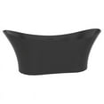 thumbnail image 1 of Castello USA Inc Ocean 69" Stone Freestanding Soaking Bathtub in Matte Black, 1 of 5