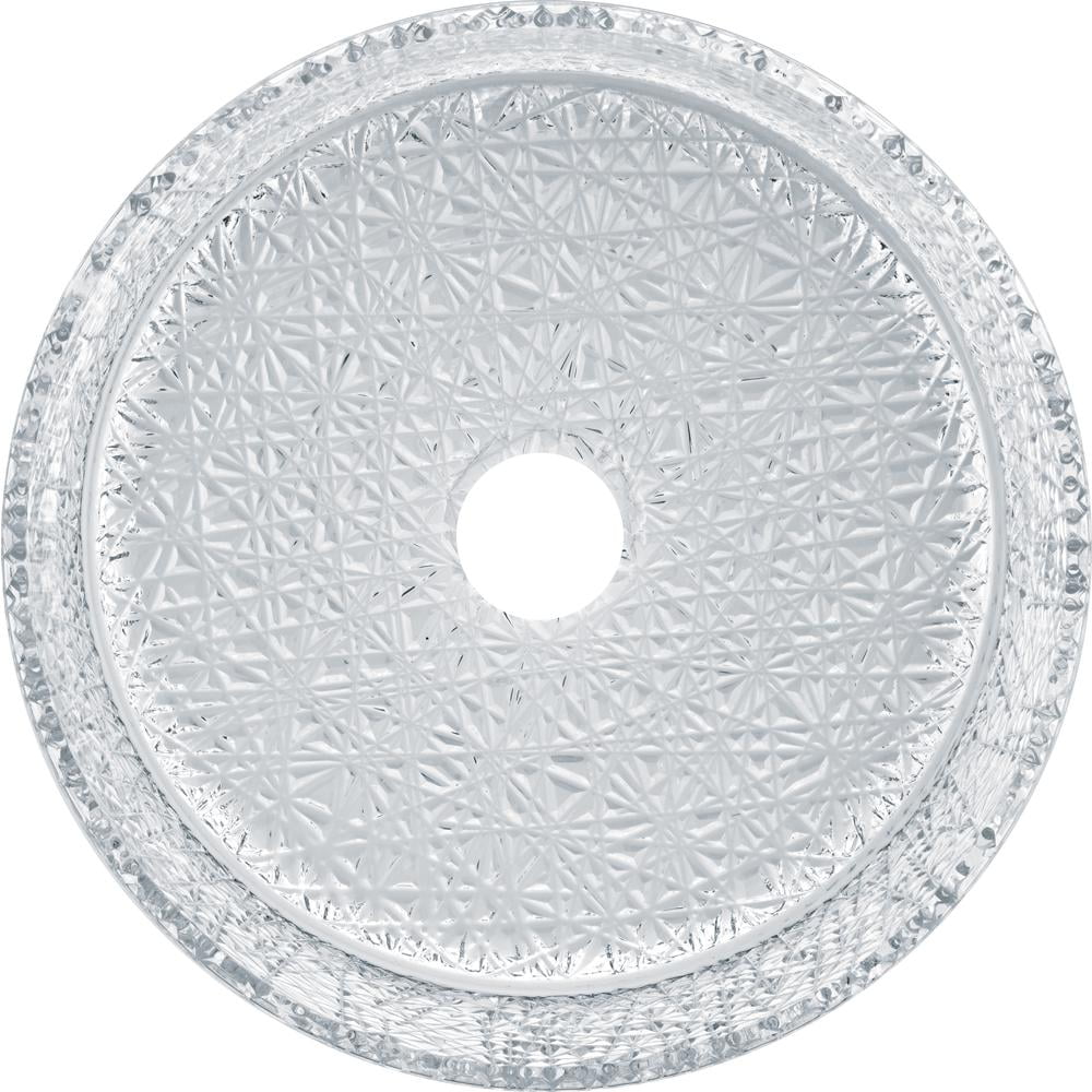 Stadium 16" Clear Tempered Glass Circular Vessel Sink
