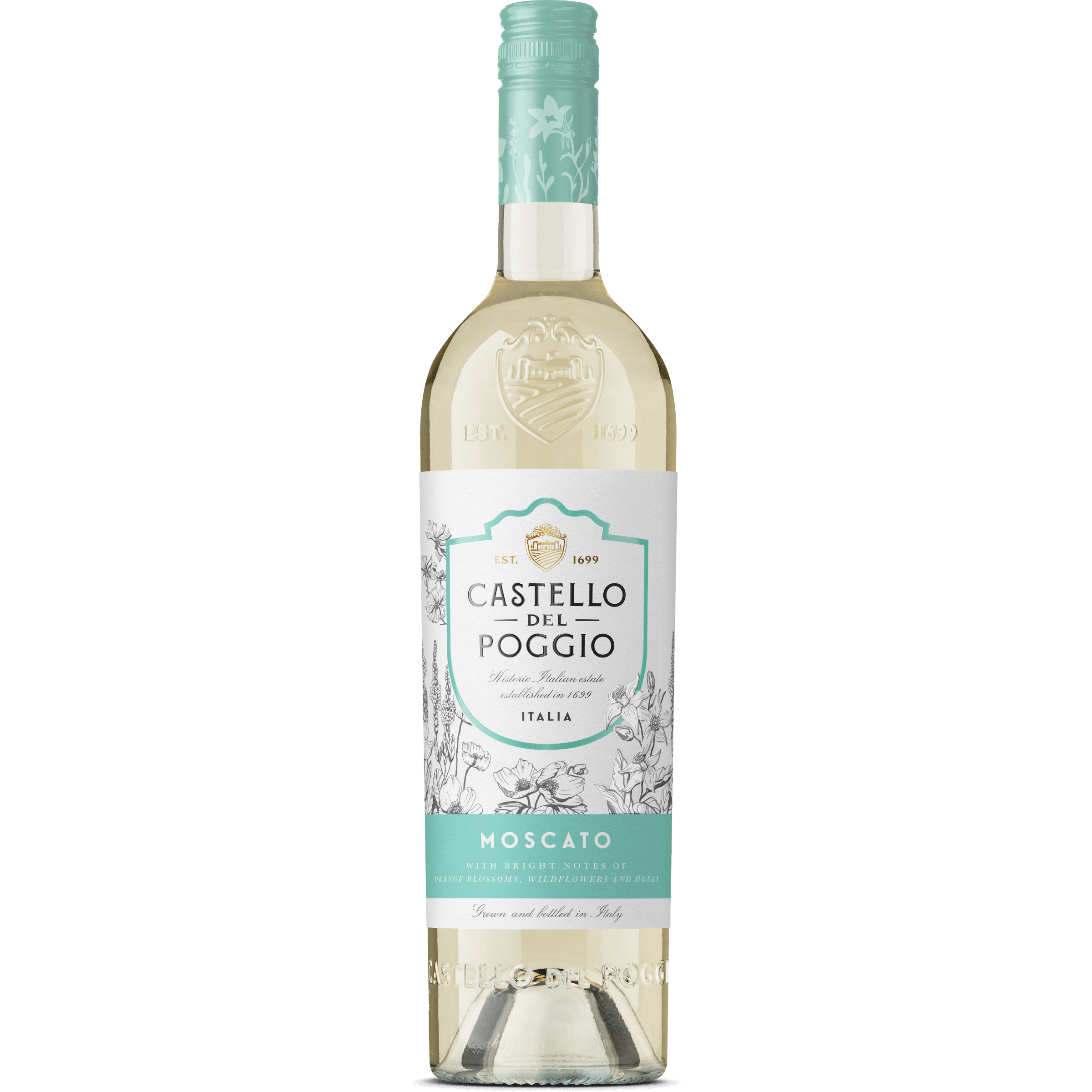 Castello del Poggio Moscato White Dessert Wine Italy, 750 ml , 7% ABV
