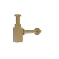 thumbnail image 1 of CastelloUSA 1.5" Square Bottle Adjustable Decorative P-Trap Brushed Gold, 1 of 5