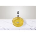 thumbnail image 1 of CastelloUSA Scotch Round Basin Glass Crystal Bathroom Vessel Sink in Multiple Colors 16" - Yellow, 1 of 5