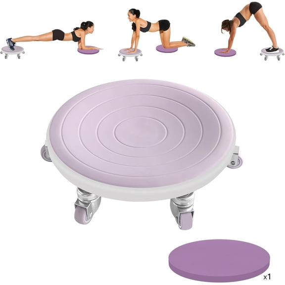 Caster Ab Roller, Ab Exercise Equipment with Knee Pads, Ab Roller Wheel for Core Exercise, Abdominal Strength Training for Home Gym, Silent Ab Workout Equipment
