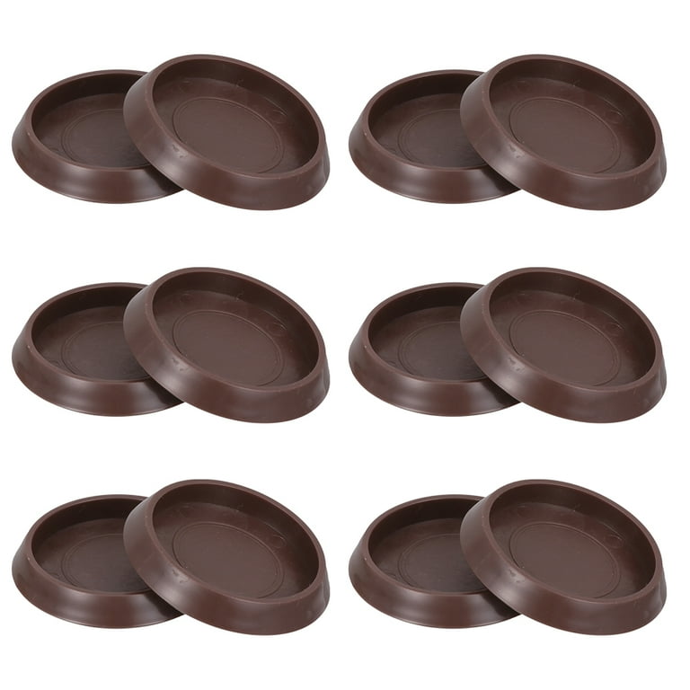 Caster Cup Rubber Floor Protector Carpet Cups Protectors for Furniture Legs Desk Plastic 12 Pcs Walmart