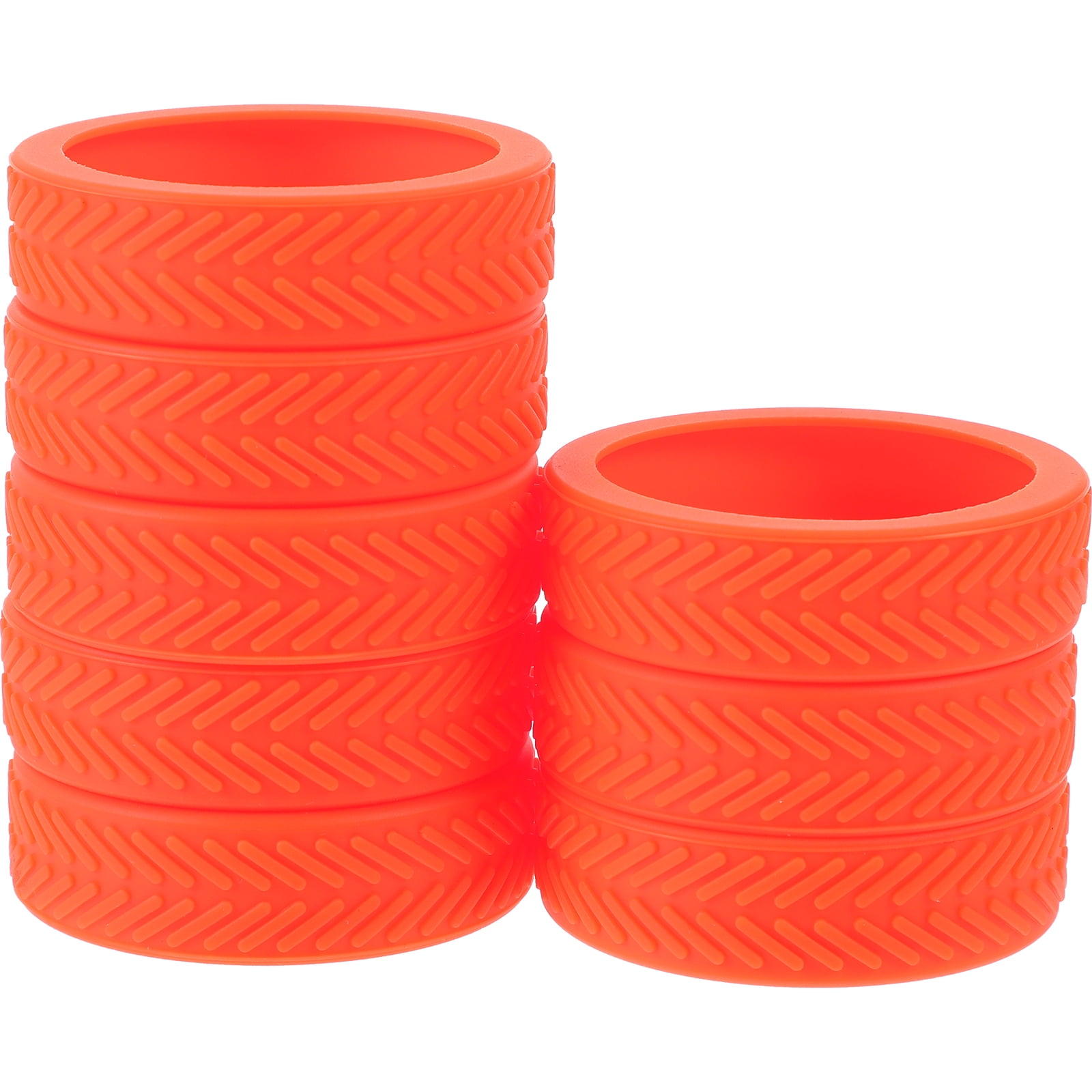 Caster Protective Cover 8 Pcs Rubber Luggage Wheel Covers Fold Wheels