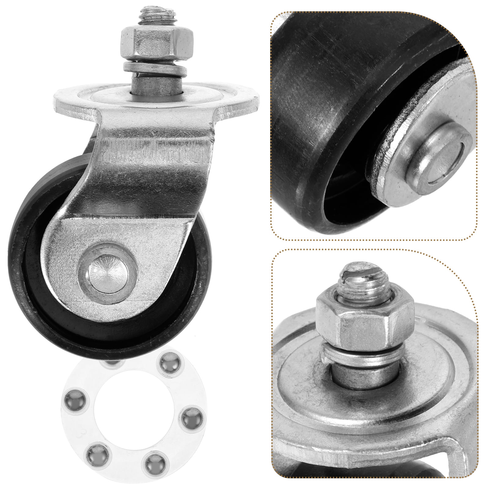 Caster Wheel 2 Ton Steel Trailer Jack Caster Wheel Replacement Horizontal Jack Caster Accessory