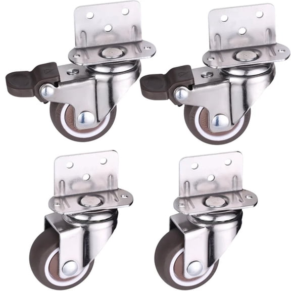 Caster Wheels 4pcs Furniture For Bed Universal Wheel 2inch Table Rotating Platform Chair Moving Small Castor For House Hardware ,Reliable