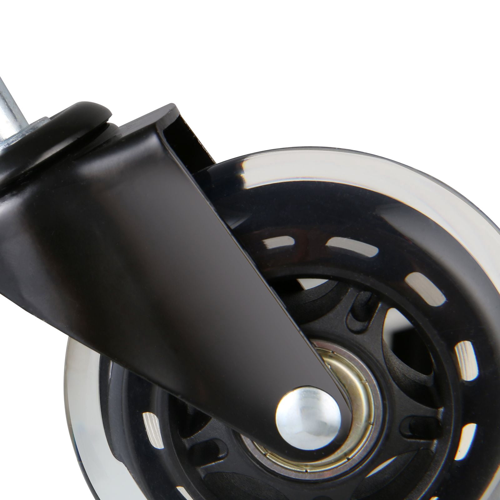 Caster Wheels 5-Pack, 360° Swivel with Dual Ball Bearings, Polyurethane One-Time Molded, 130 lbs Capacity, Universal Stem for Office Chair Replacement