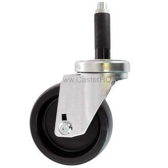 CasterHQ - 3" X 1-1/4" Swivel Caster | PHENOLIC Wheel | 1" Expanding STEM | 300 LBS Capacity