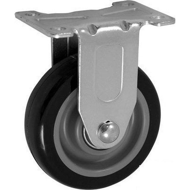 CasterHQ 4" X 1.25" Polyurethane ON POLYOLEFIN Wheel Rigid Caster