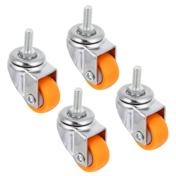 Casters Industrial Wheels Retractable Swivel for Office Chair Workbench Stool 4 Pcs