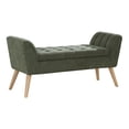 thumbnail image 1 of Castile Storage Bench in Pine Fabric  with Natural Legs, 1 of 11