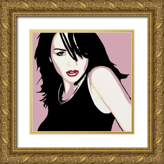 Castilla, Marco 26x26 Gold Ornate Wood Framed with Double Matting Museum Art Print Titled - Carla