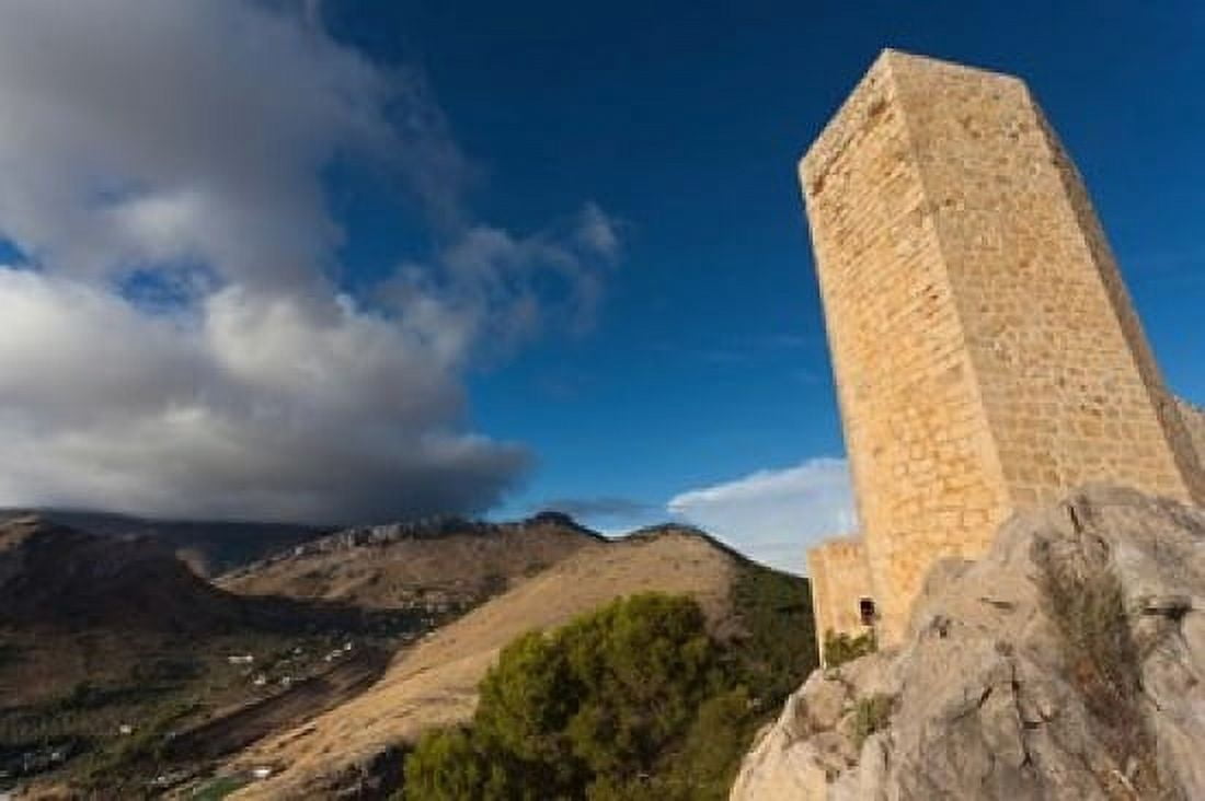 Castillo de Santa Catalina Jaen Spain Canvas Art - Walter Bibikow DanitaDelimont (38 x 25)