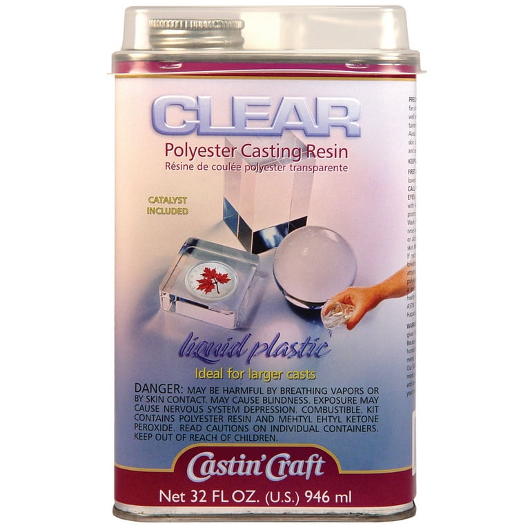 Castin Craft Clear Polyester Casting Resin with Catalyst 32 oz