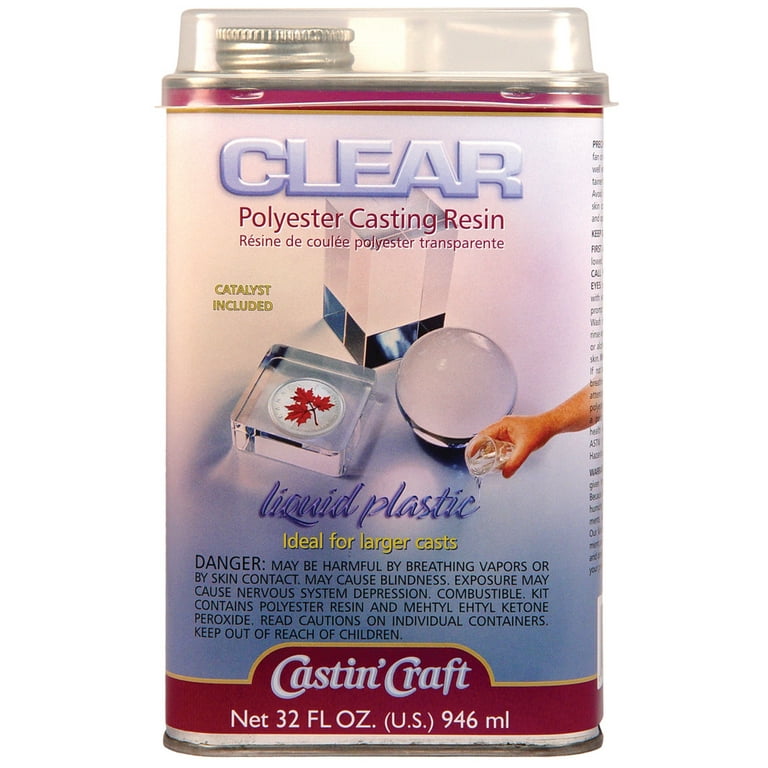 Castin Craft Clear Polyester Casting Resin with Catalyst 32 oz.