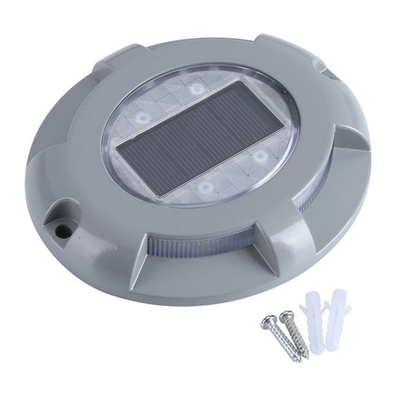 Casting Aluminum Solar Power LED Waterproof Driveway Pathway Light Road Lamp Pure White