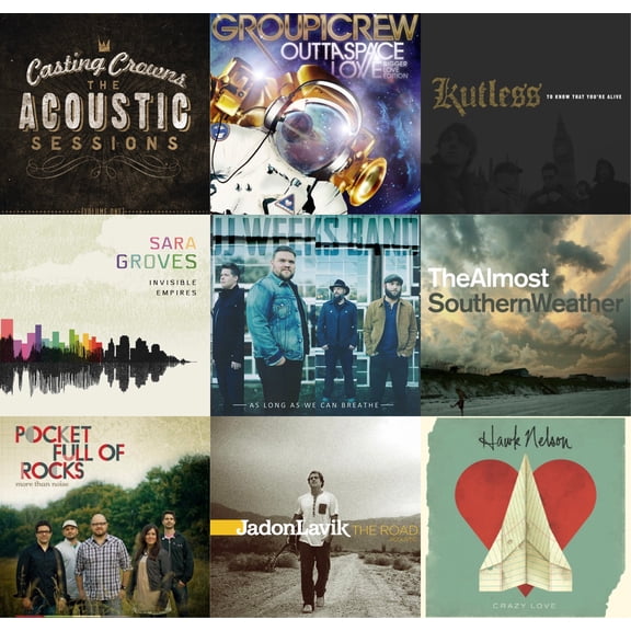 Casting Crowns The Acoustic Sessions + 9 More Christian CCM Bundle Pack 10CD