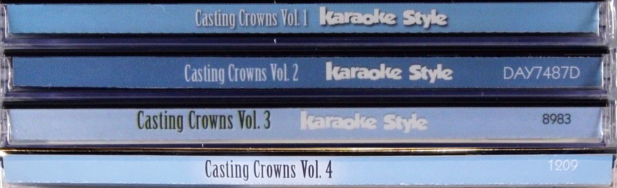 Casting Crowns Volumes 1 - 4 Christian Karaoke Style NEW CD+G Daywind 24 Songs