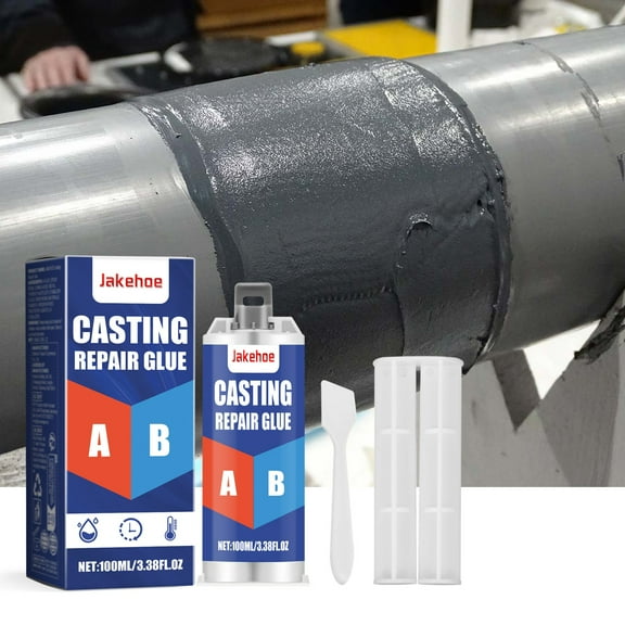 Casting Repair Glue High Temp Multipurpose Metal Epoxy Glue Adhesive Glue Metal Repair Glue For Repairing Stainless Steel Aluminum Metal, Features High-Strength Bonding And The Ability