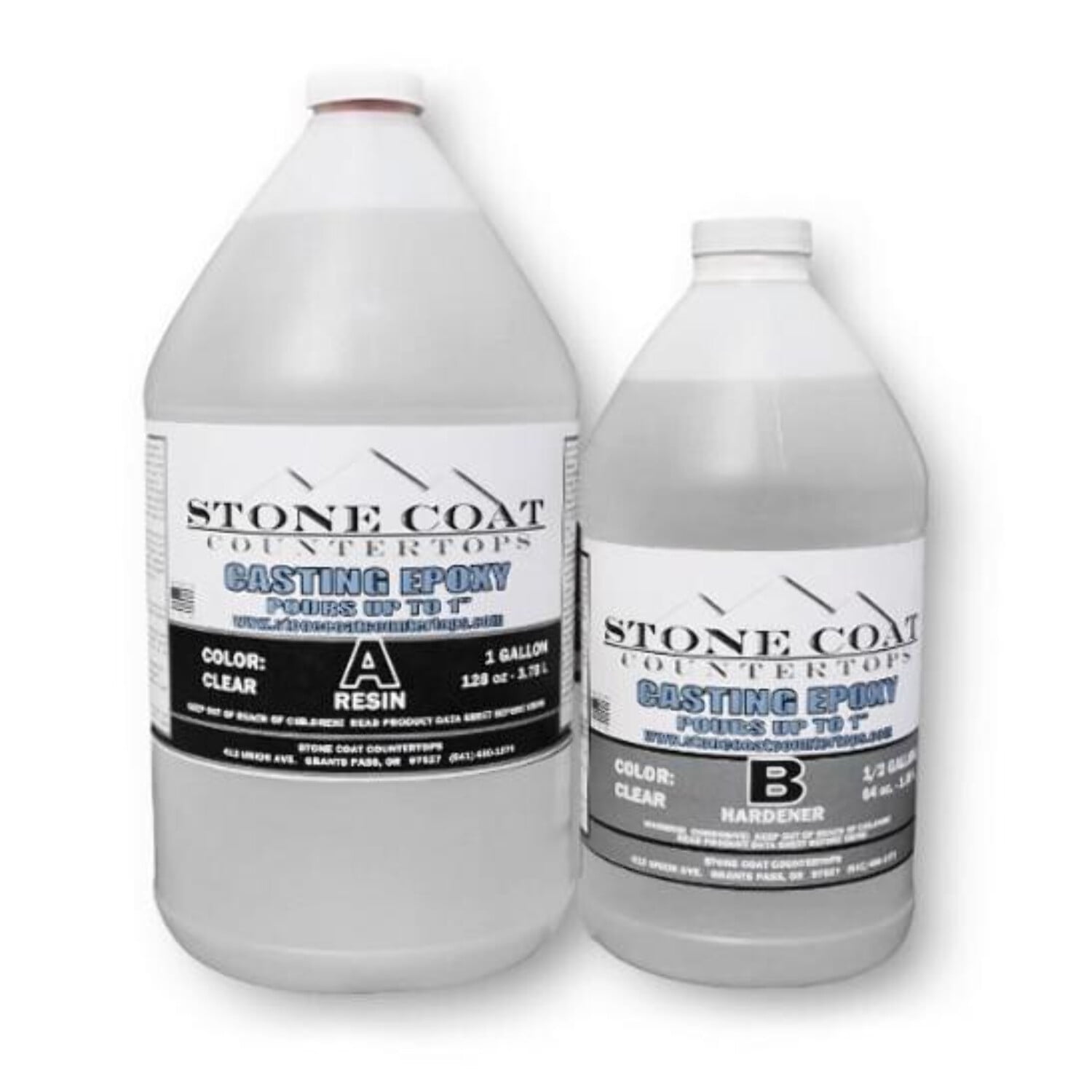 Stone Coat Countertops 1.5 Gallon Epoxy Kit for Woodworking, River Tables, Large Voids Filling
