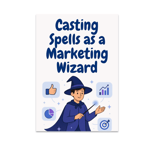 Casting Spells as a Marketing Wizard - Digital Marketer - 13x19 Poster Print