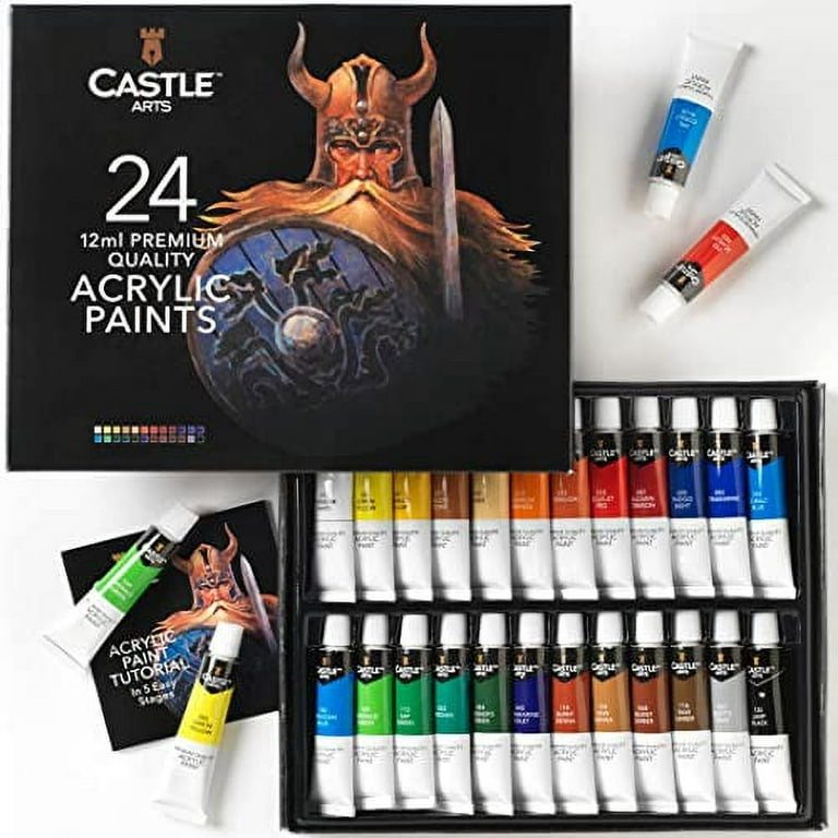 Castle Arts 24 Piece Acrylic Paint Set – Castle Arts USA
