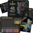 thumbnail image 1 of Castle Art Supplies 48 Piece Metallic Colored Pencil Set, 1 of 6