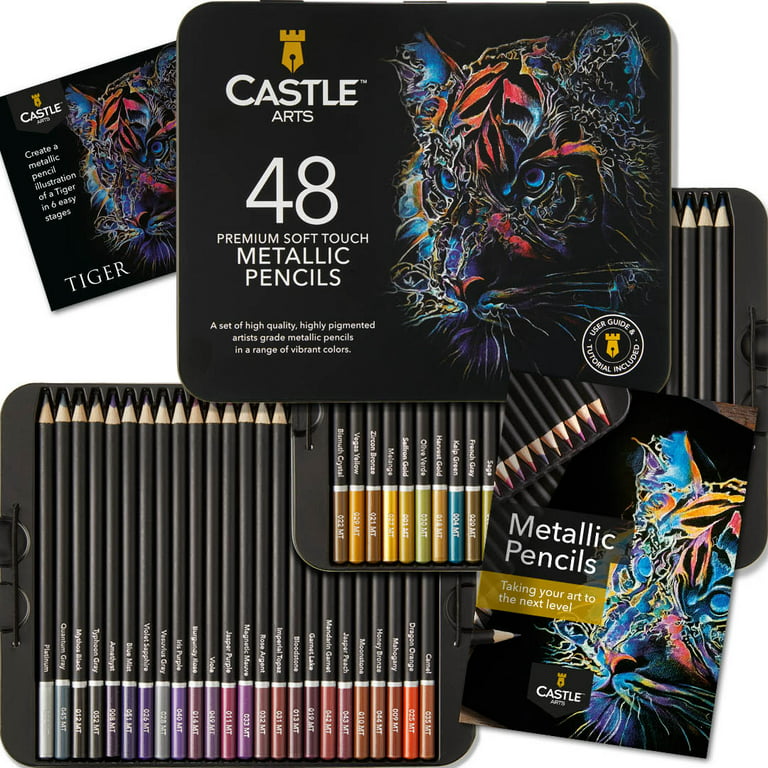 Coloring with Castle Art Colored Pencils