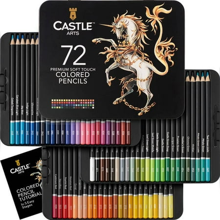 Castle Art Supplies 72 Colored Pencils Set price history and forecast - Castle Art Supplies 4336949049