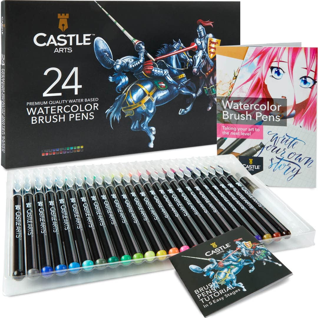 NEW Castle Art Supplies Watercolors Paint Set - 24 Vibrant Colors in Tubes –