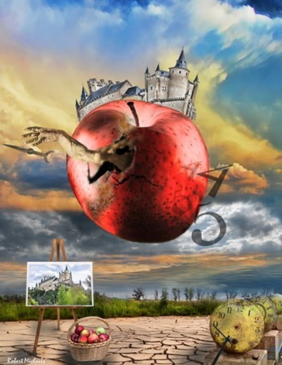 Castle Ascension Canvas Art - Robert Michaels (14 x 18)