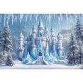 thumbnail image 1 of Castle Backdrops ss Birthday Party ration Background Custom Blue Fairy Photography Shooting Props, 1 of 8