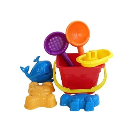 Castle Bucket Sand Toy - 7 Piece Set