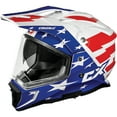 thumbnail image 1 of Castle CX200 Liberty Dual Sport Motorcycle Helmet Red/White/Blue XL, 1 of 3
