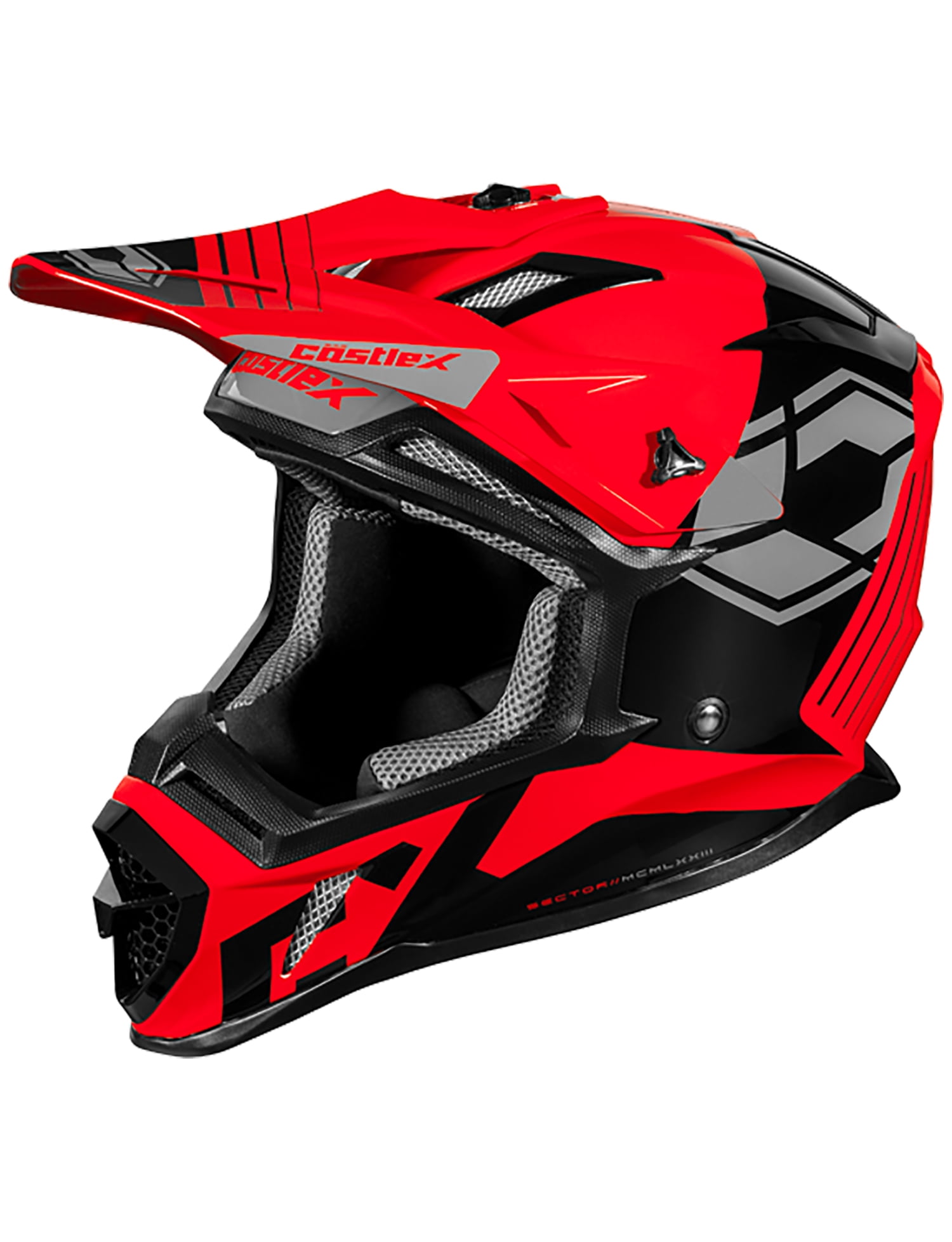 Castle CX200 Sector MX Offroad Helmet Pink Glo XL - Walmart.com