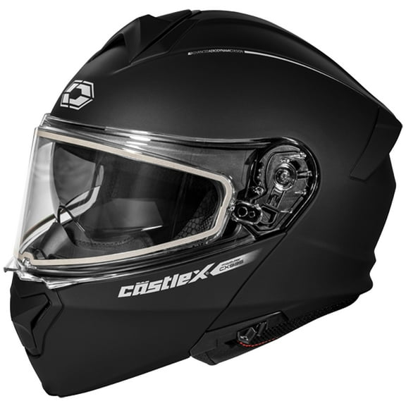 Castle CX935 Modular Snow Helmet w/Dual Pane Shield Matte Black 5XL